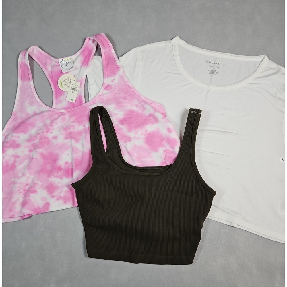 Aerie & American Eagle Womens Size Large Clothing Bundle - Lot of 3 - NWOT
